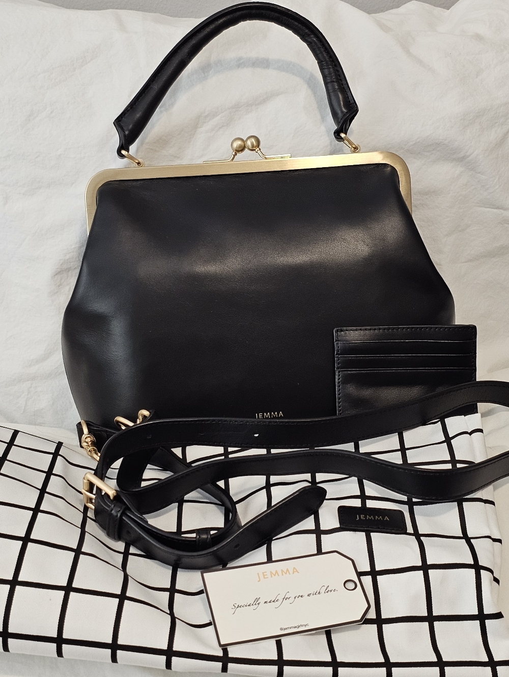 JEMMA Black Leather Jojo